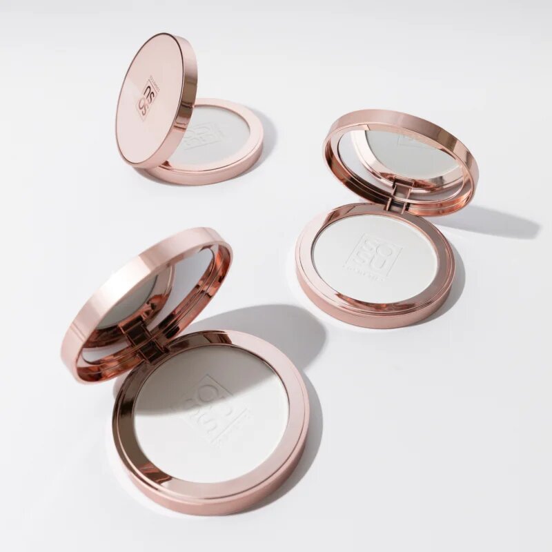 SOSU Cosmetics Sheer Silk Pressed Powder прозрачна пудра 9 гр.
