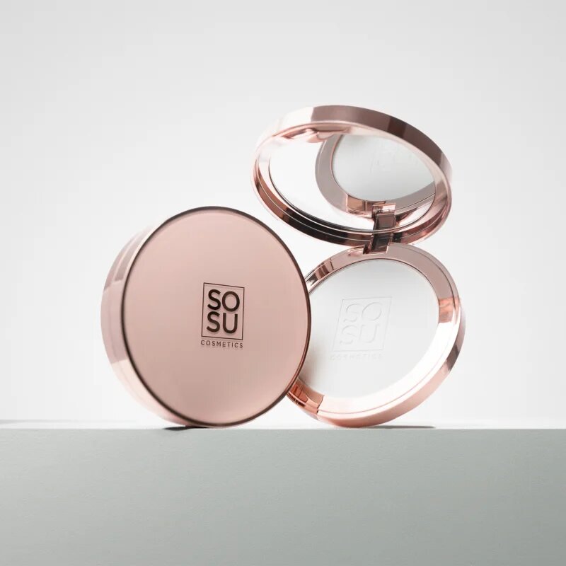 SOSU Cosmetics Sheer Silk Pressed Powder прозрачна пудра 9 гр.