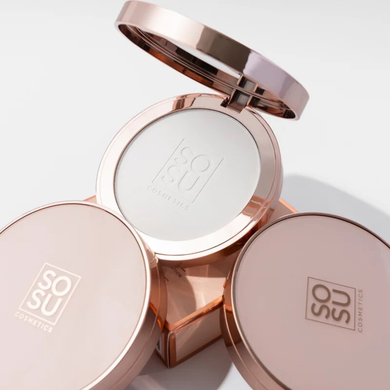 SOSU Cosmetics Sheer Silk Pressed Powder прозрачна пудра 9 гр.