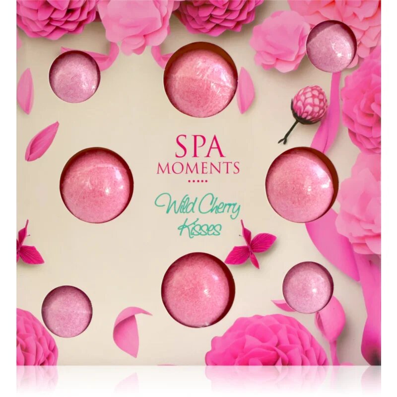 Spa Moments Wild Cherry Kisses бластър за вана