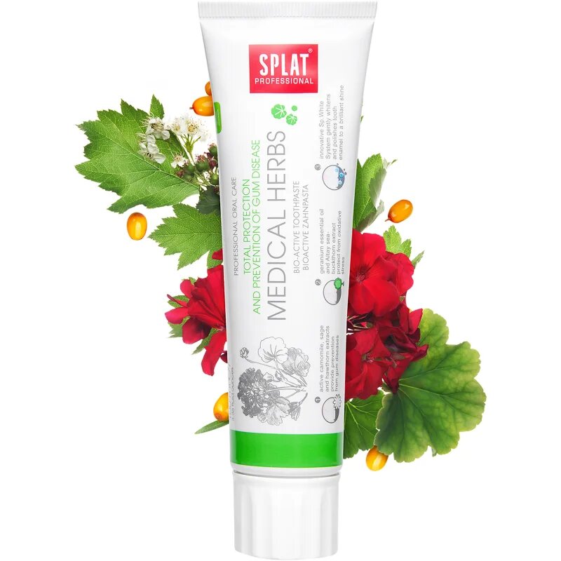 Splat Professional Medical Herbs биоактивна паста за зъби за защита на зъбите и венците 100 гр.