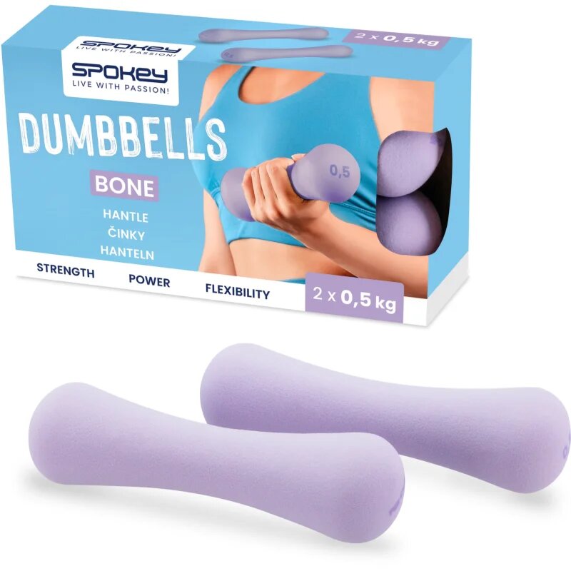 Spokey Bone комплект неопренови гирички 2x0.5 кг
