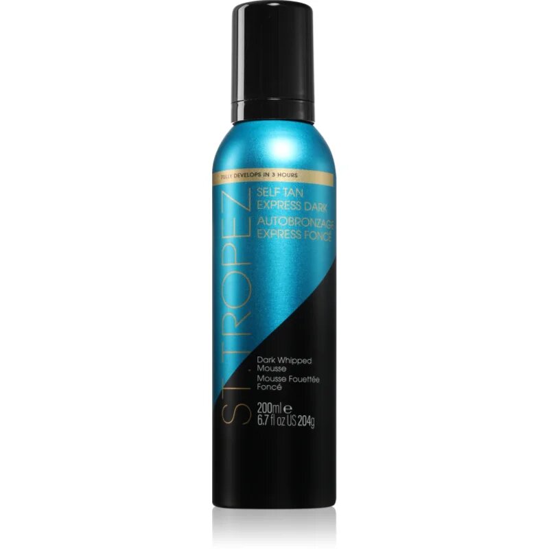 St.Tropez Self Tan Express Dark Whipped Mousse бързоизсъхваща атвобронзираща пяна 200 мл.