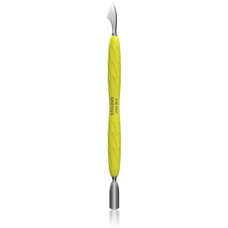 Staleks Uniq Gummy Yellow уред за избутване и отстраняване на кочижката около ноктите 1 бр.