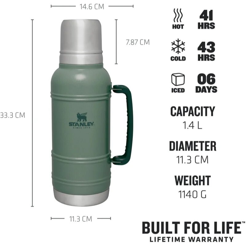 Stanley Artisan Thermal Bottle термос Hammertone Green 1 бр.