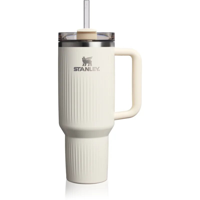 Stanley Quencher H2.O FlowState™ Fluted Tumbler неръждаема термочаша със сламка голям Cream Gloss 1 бр.