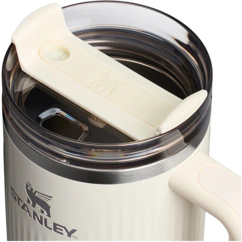 Stanley Quencher H2.O FlowState™ Fluted Tumbler неръждаема термочаша със сламка голям Cream Gloss 1 бр.