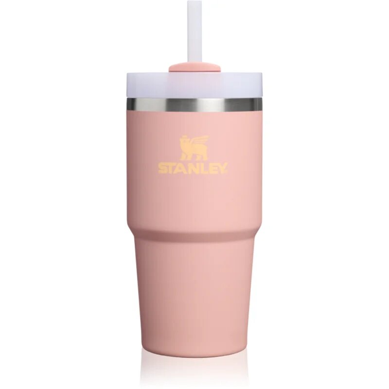 Stanley Quencher H2.O FlowState™ Tumbler неръждаема термочаша със сламка малък Peach Rose 1 бр.