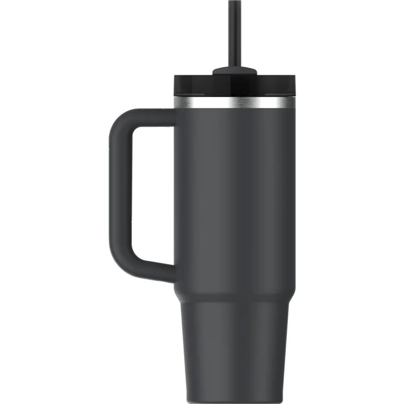 Stanley Quencher H2.O FlowState™ Tumbler неръждаема термочаша със сламка средни Black 2.0 1 бр.