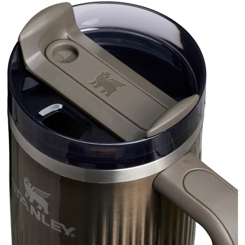 Stanley Quencher H2.O Fluted Tumbler неръждаема термочаша със сламка голям gunmetal shine 1 бр.