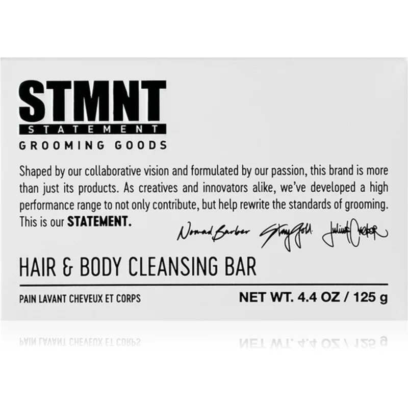 STMNT Care Hair & Body Cleansing Bar почистващ твърд сапун за коса брада и тяло 125 гр.