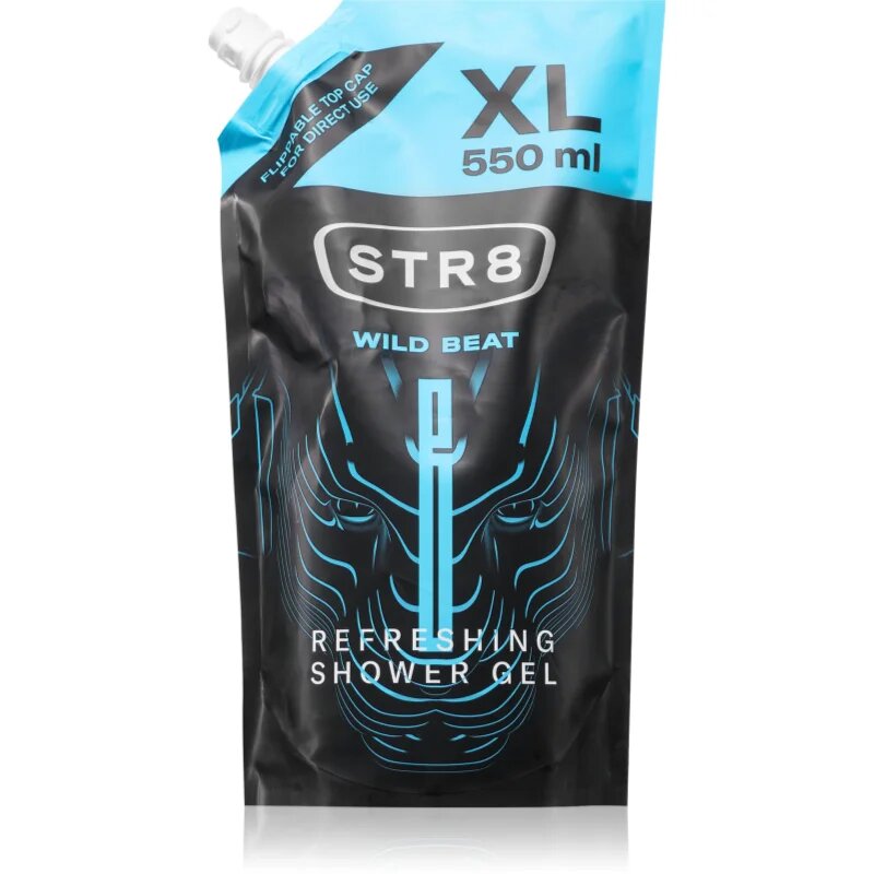 STR8 Wild Beat душ гел пълнител за мъже 550 мл.