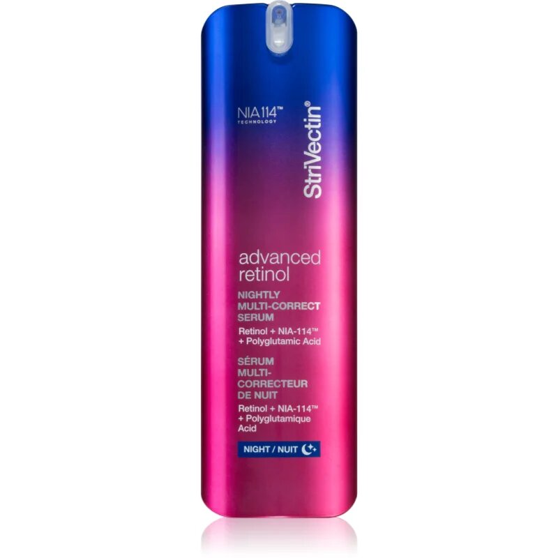 StriVectin Advanced Retinol Nightly Multi-Correct Serum регенериращ нощен серум с ревитализиращ ефект с ретинол 30 мл.