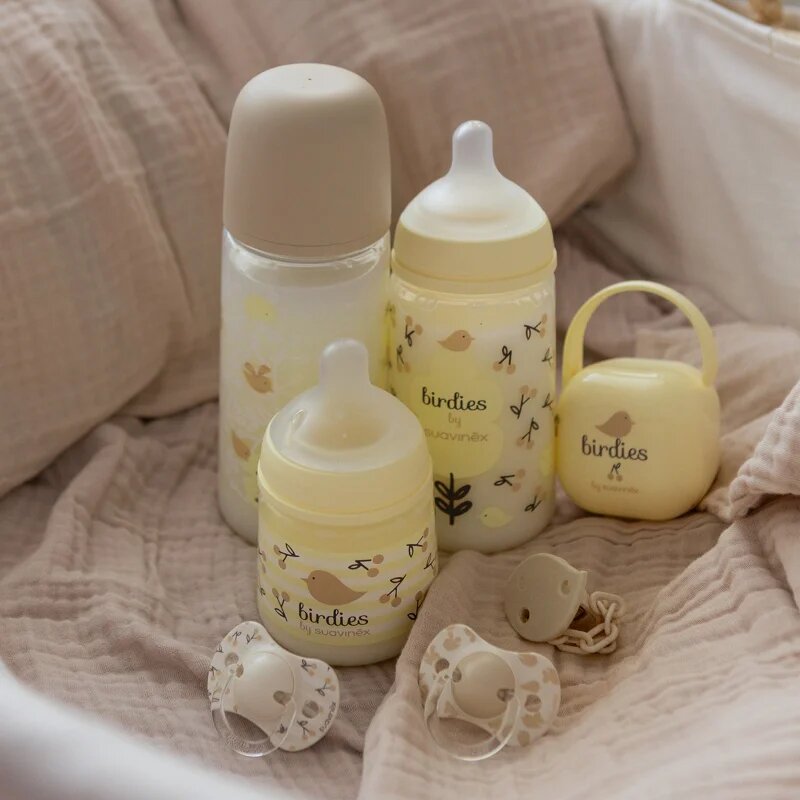 Suavinex Birdies Anatomical Silicone 0-6m биберон Pink 2 бр.