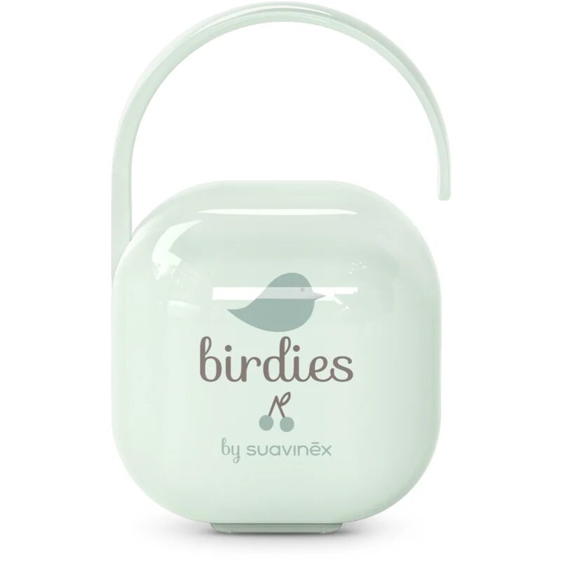 Suavinex Birdies Pacifier Holder кутийка за биберон Green 1 бр.
