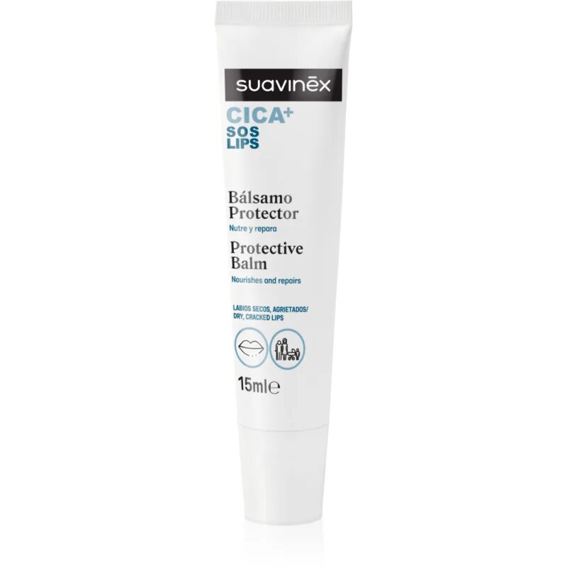 Suavinex CICA Protective Balm защитен балсам за устни 15 мл.