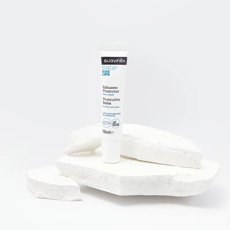 Suavinex CICA Protective Balm защитен балсам за устни 15 мл.