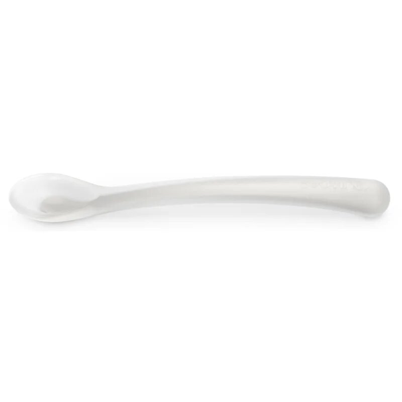 Suavinex Colour Essence Silicone Spoon лъжичка 4 m+ Foamy Grey 1 бр.