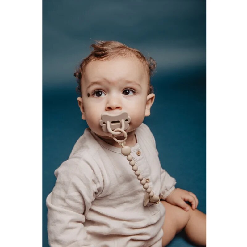 Suavinex Colour Essence Soother Holder клипс за биберон Beige 1 бр.
