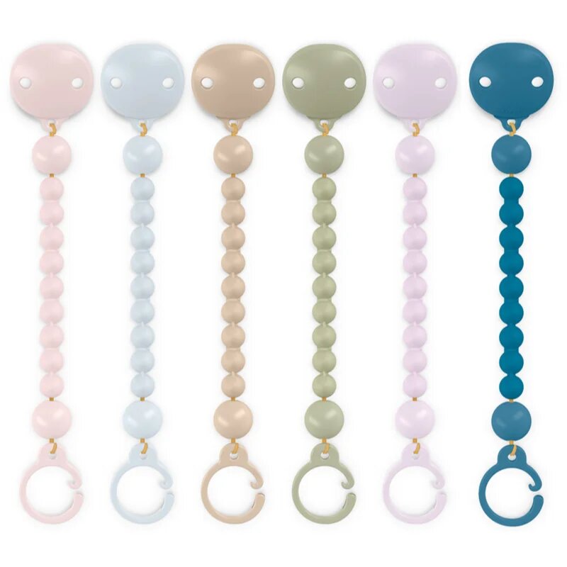 Suavinex Colour Essence Soother Holder клипс за биберон Beige 1 бр.