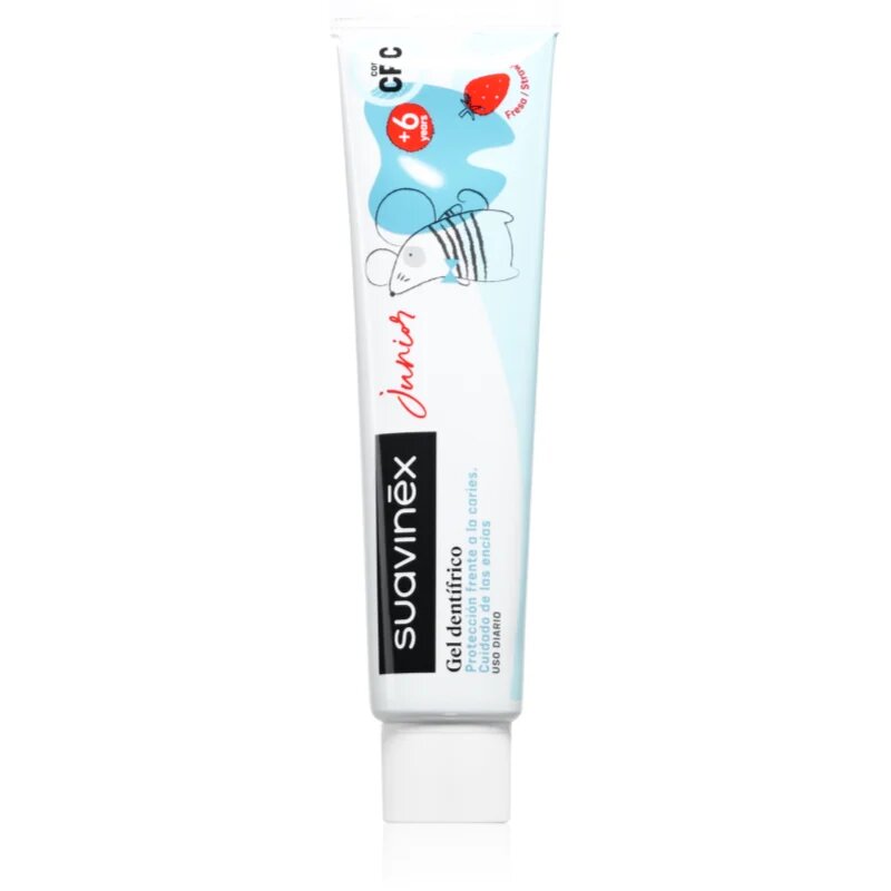 Suavinex Junior 6 y+ детска паста за зъби с аромат на ягода 75 мл.