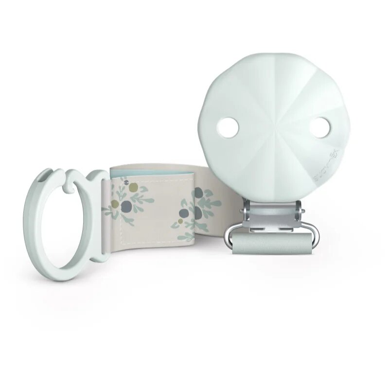Suavinex Poetry Soother Ribbon Clip клипс за биберон Blue 1 бр.