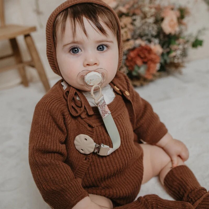 Suavinex Poetry Soother Ribbon Clip клипс за биберон Blue 1 бр.