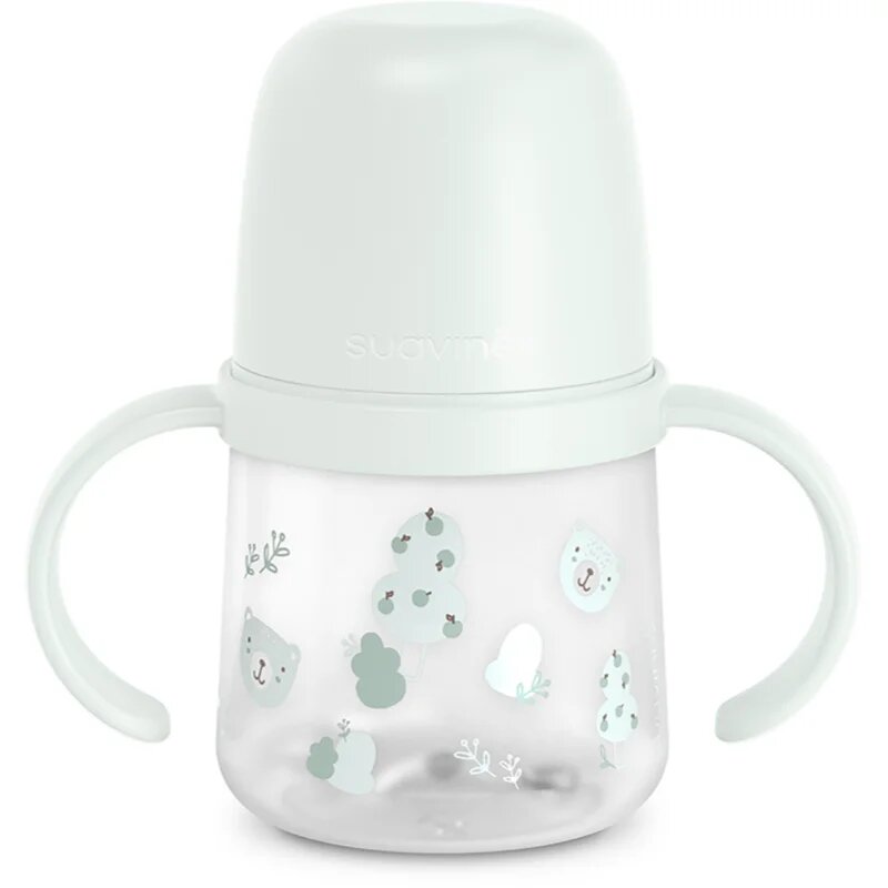 Suavinex Wild & Free Bottle With Soft Spout шише с дръжки Green 6m+ 150 мл.