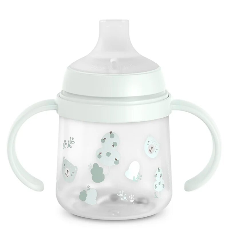 Suavinex Wild & Free Bottle With Soft Spout шише с дръжки Green 6m+ 150 мл.