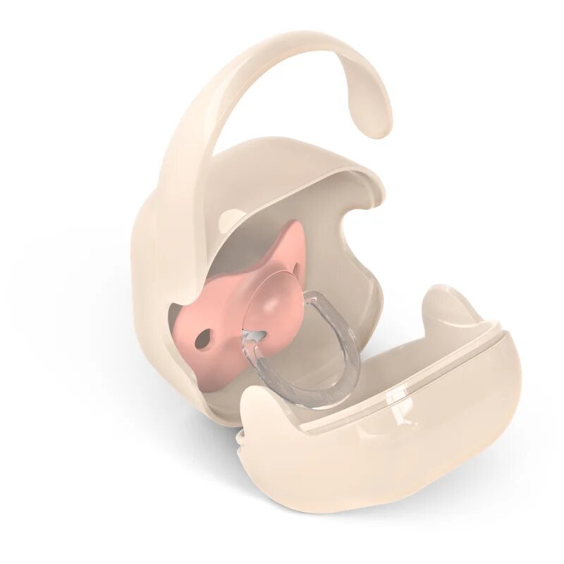 Suavinex Wild & Free Soother Holder кутийка за биберон Pink 1 бр.