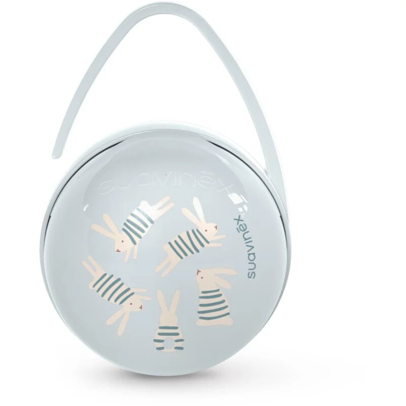 Suavinex Wonderland Duo Soother Case кутийка за биберон Blue Bunny 1 бр.