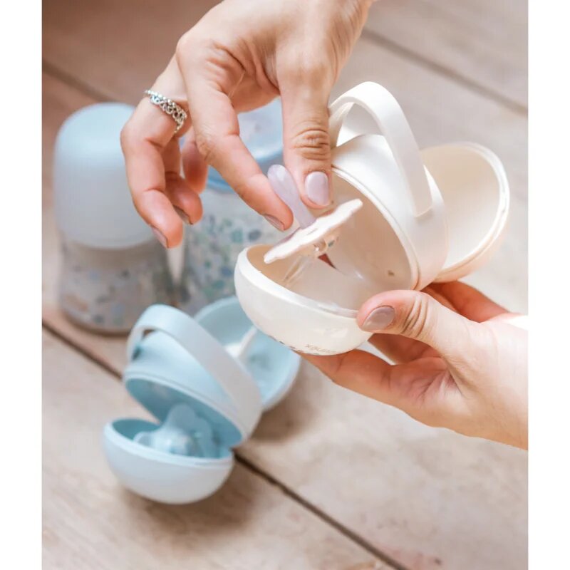 Suavinex Wonderland Duo Soother Case кутийка за биберон Blue Bunny 1 бр.
