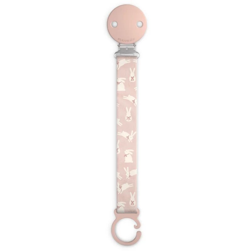 Suavinex Wonderland Soother Clip клипс за биберон Pink Bunny 1 бр.