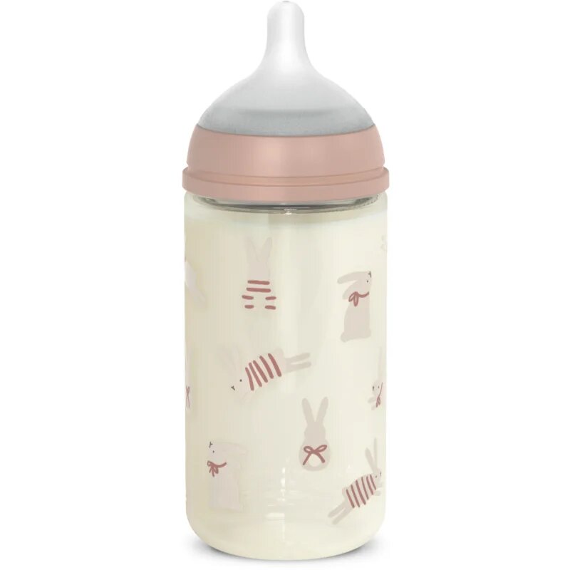 Suavinex Wonderland SX PRO +3 MF детско шише Pink Rabbit 240 мл.