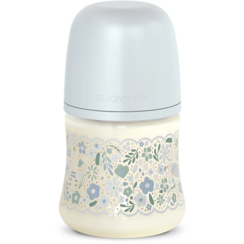 Suavinex Wonderland SX Pro Physiological Anti-Colic бебешко шише Blue Flower 150 мл.