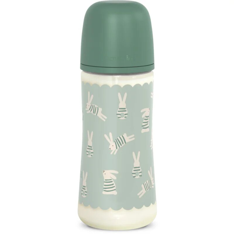 Suavinex Wonderland SX Pro Physiological Anti-Colic бебешко шише Green Bunny 360 мл.