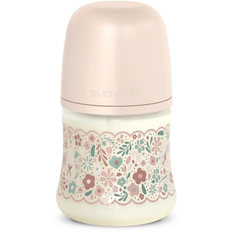 Suavinex Wonderland SX Pro Physiological Anti-Colic бебешко шише Pink Flower 150 мл.