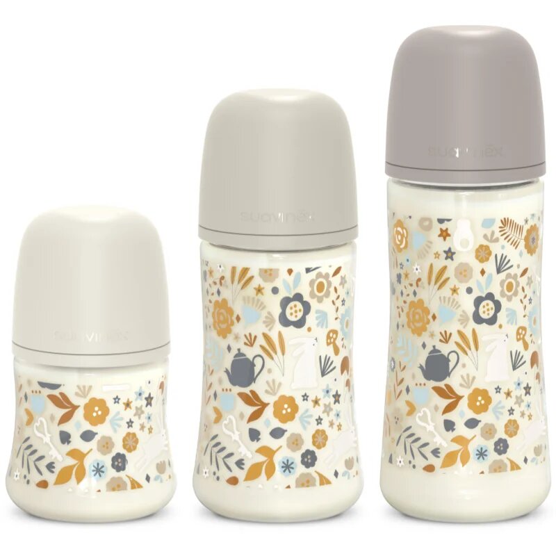 Suavinex Wonderland SX Pro Physiological Anti-Colic бебешко шише S Slow Flow 0 m+ Liberty Cream 1 бр.