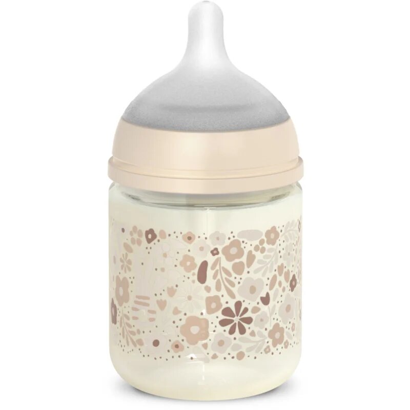 Suavinex Wonderland SX Pro Physiological Anti-Colic Glass стъклено бебешко шише +0 SF Cream Flower 120 мл.