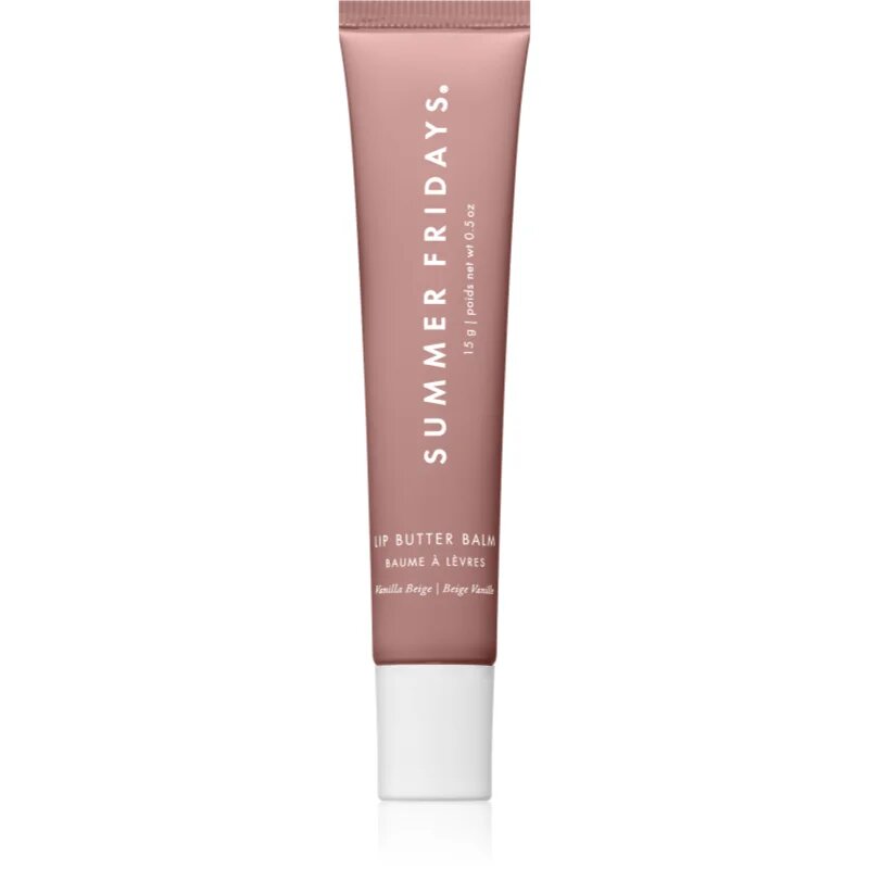 Summer Fridays Lip Butter Balm хидратиращ балсам за устни цвят Vanilla Beige 15 гр.