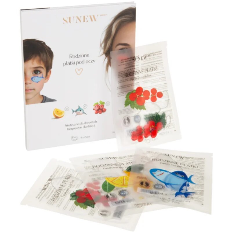 SUNEWMED+ Family Eye Patches възстановяващи възглавнички с хидрогел за очи с церамиди 4x2 бр.