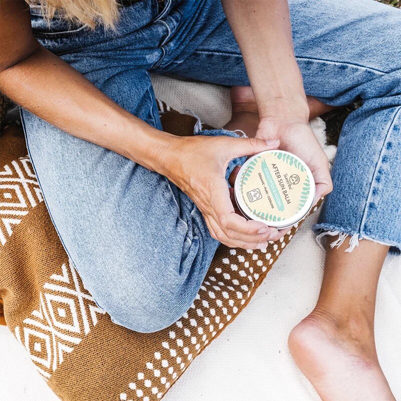 Suntribe After Sun Balm Eucalyptus & Jojoba успокояващ балсам за след слънчеви бани с охлаждащ ефект 100 мл.