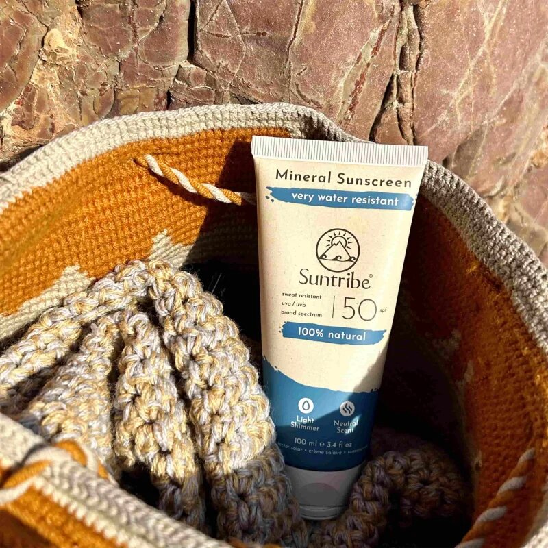Suntribe Mineral Sunscreen минерален защитен крем за лице и тяло SPF 50 100 мл.