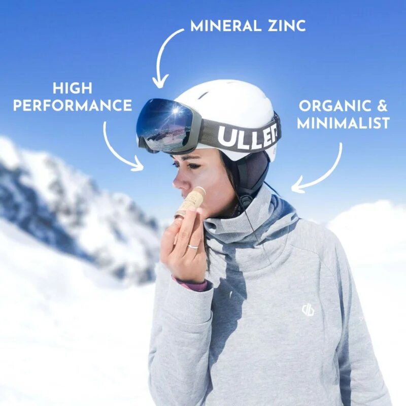 Suntribe Sports Zinc Stick минерална защитна пръчица за чувствителни места SPF 50 Cocoa Tint 30 гр.