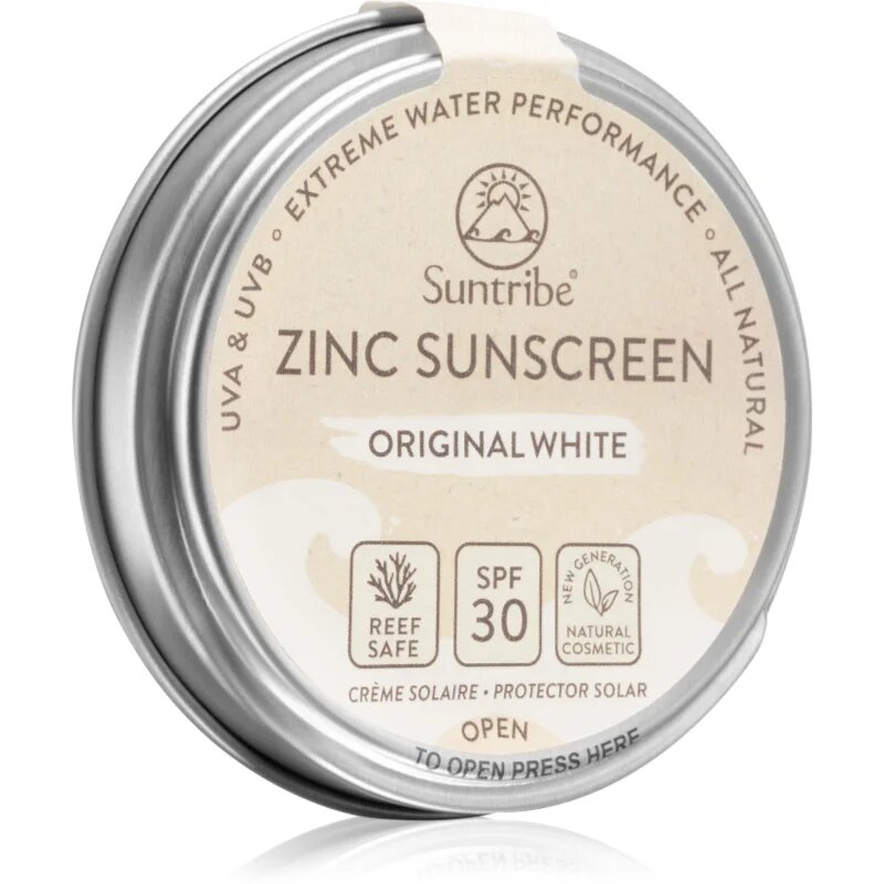 Suntribe Zinc Sunscreen минерален защитен крем за лице и тяло SPF 50 Original White 45 гр.