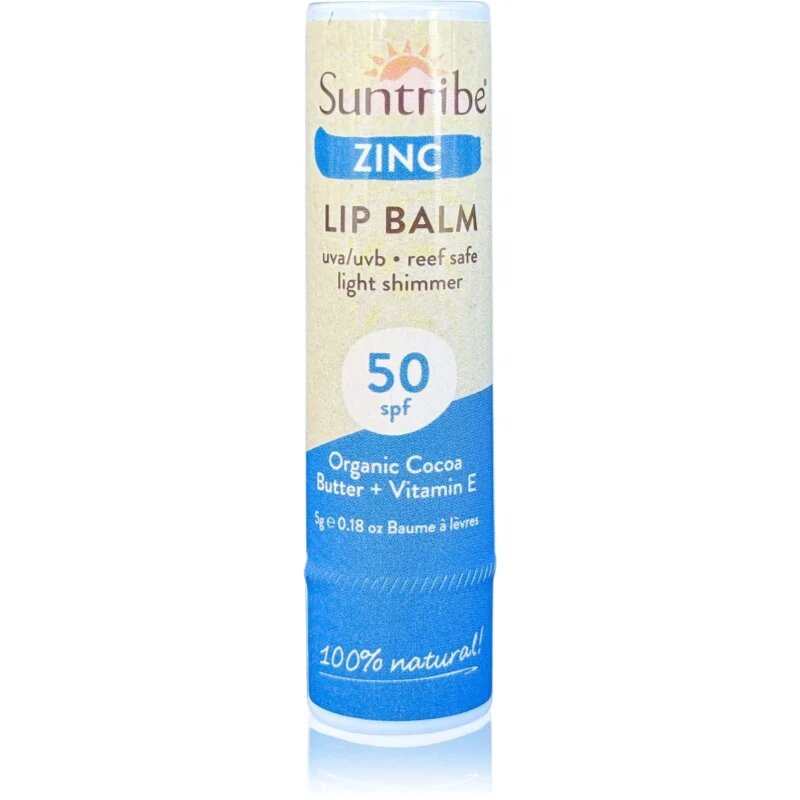 Suntribe Zinc защитен балсам за устни с цинк SPF 50 5 гр.