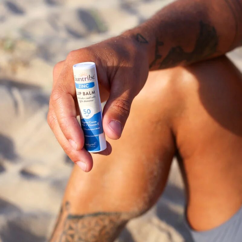 Suntribe Zinc защитен балсам за устни с цинк SPF 50 5 гр.