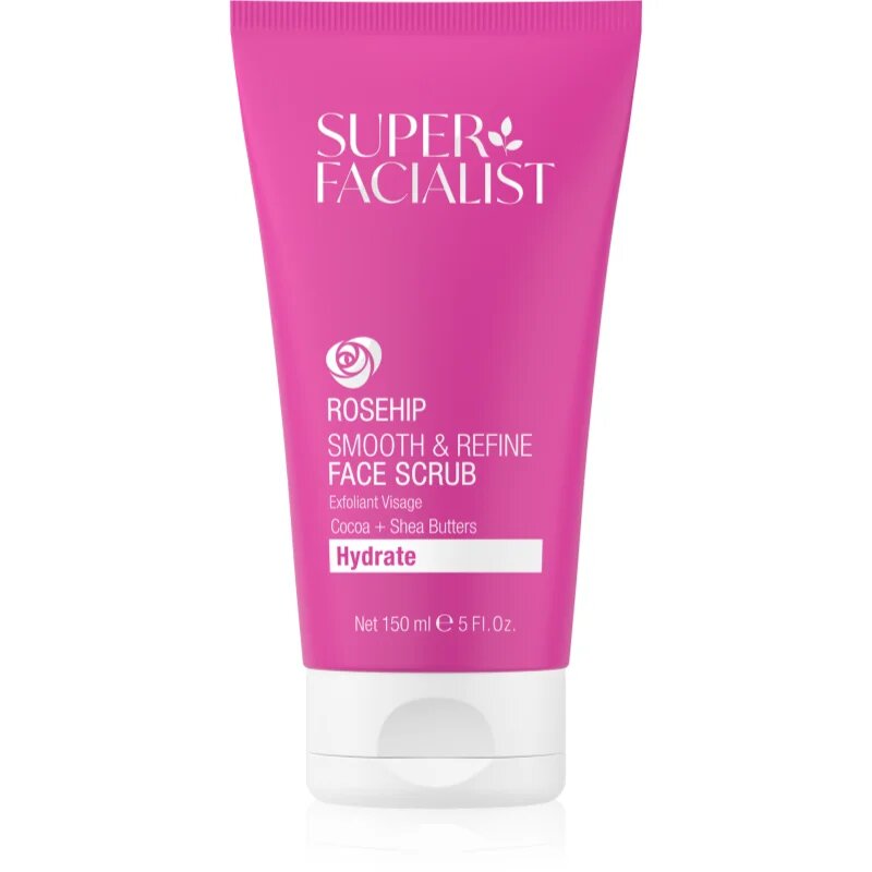 Super Facialist Rosehip Hydrate озаряващ пилинг за чувствителна кожа на лицето 150 мл.