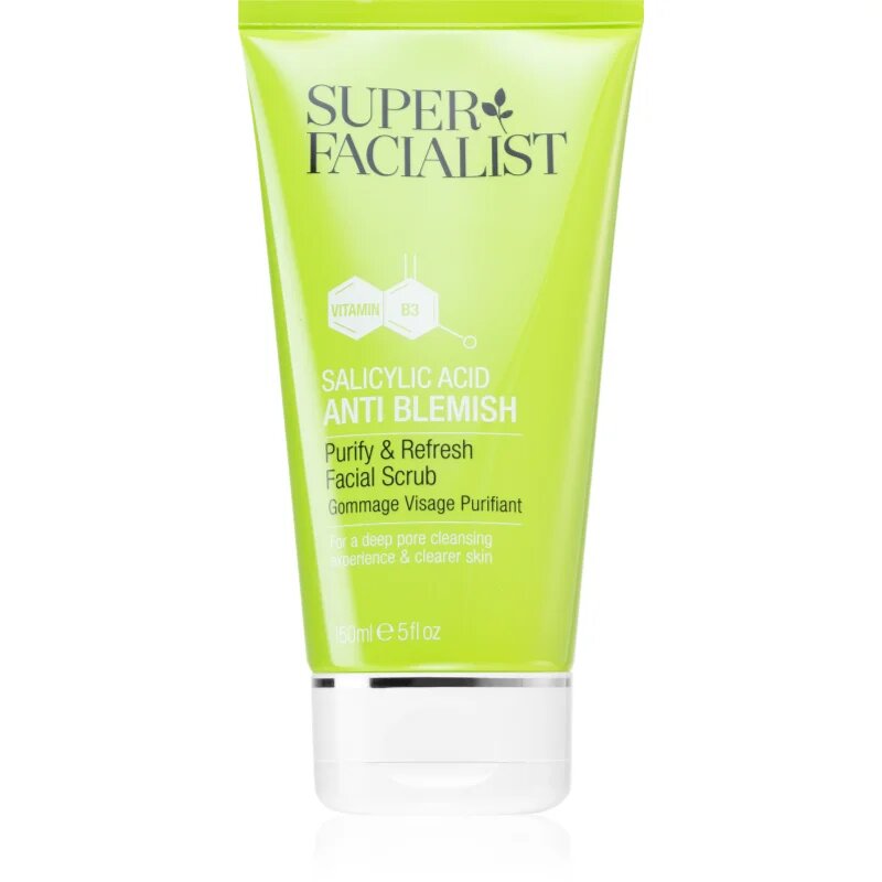 Super Facialist Salicylic Acid Anti Blemish нежно почистващ пилинг за мазна и проблемна кожа 150 мл.