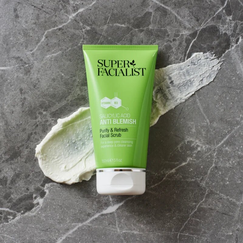 Super Facialist Salicylic Acid Anti Blemish нежно почистващ пилинг за мазна и проблемна кожа 150 мл.